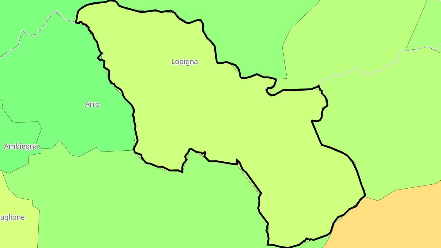 Carte des prix de l'immobilier Lopigna