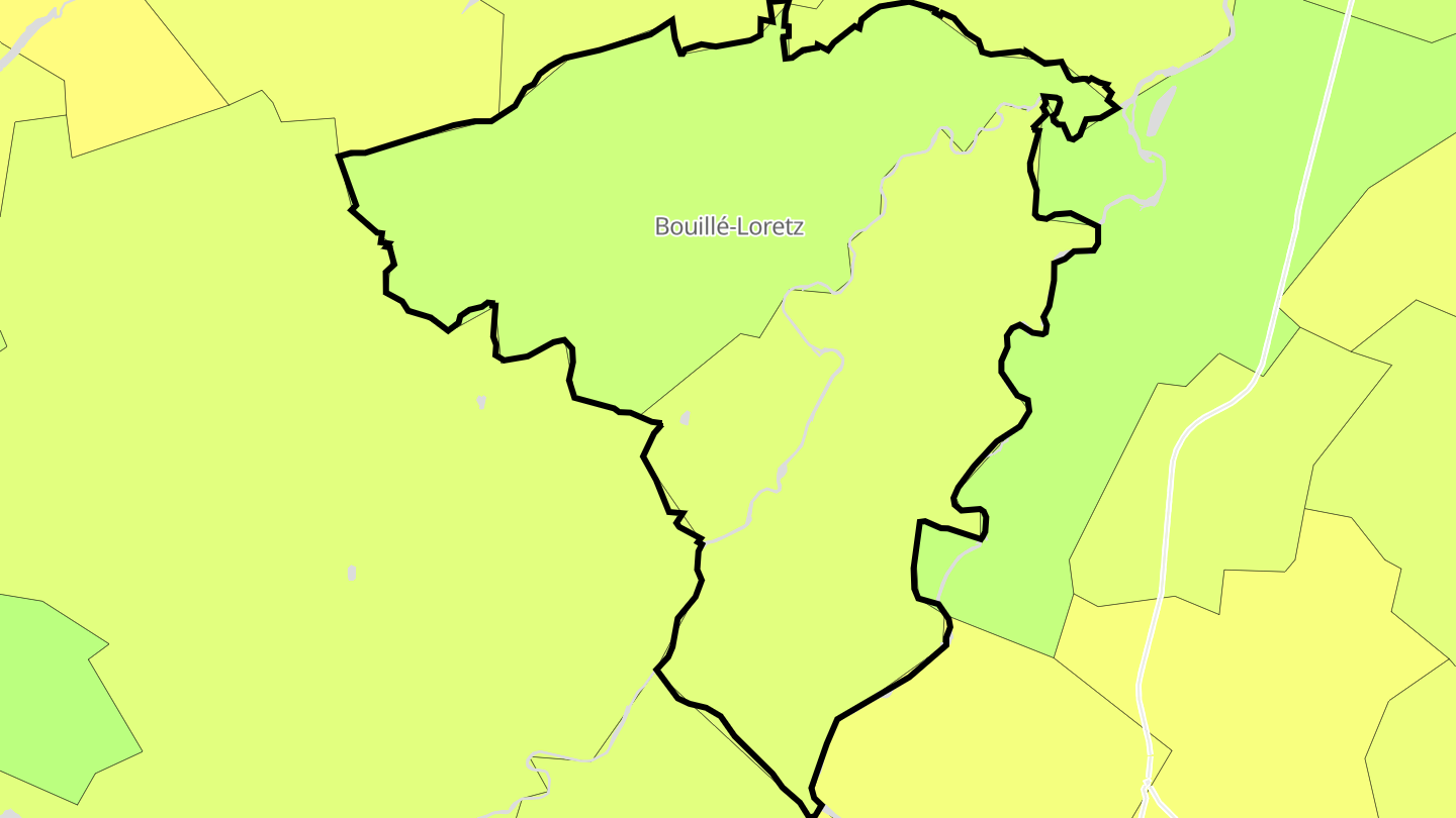 Carte des prix de l'immobilier Loretz-d'Argenton