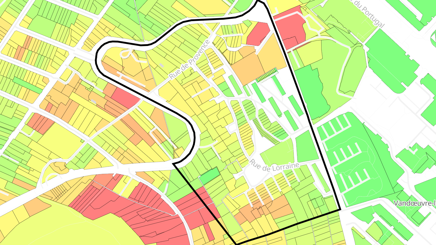 Carte des prix de l'immobilier Lorraine Bel horizon Hameau du Saule