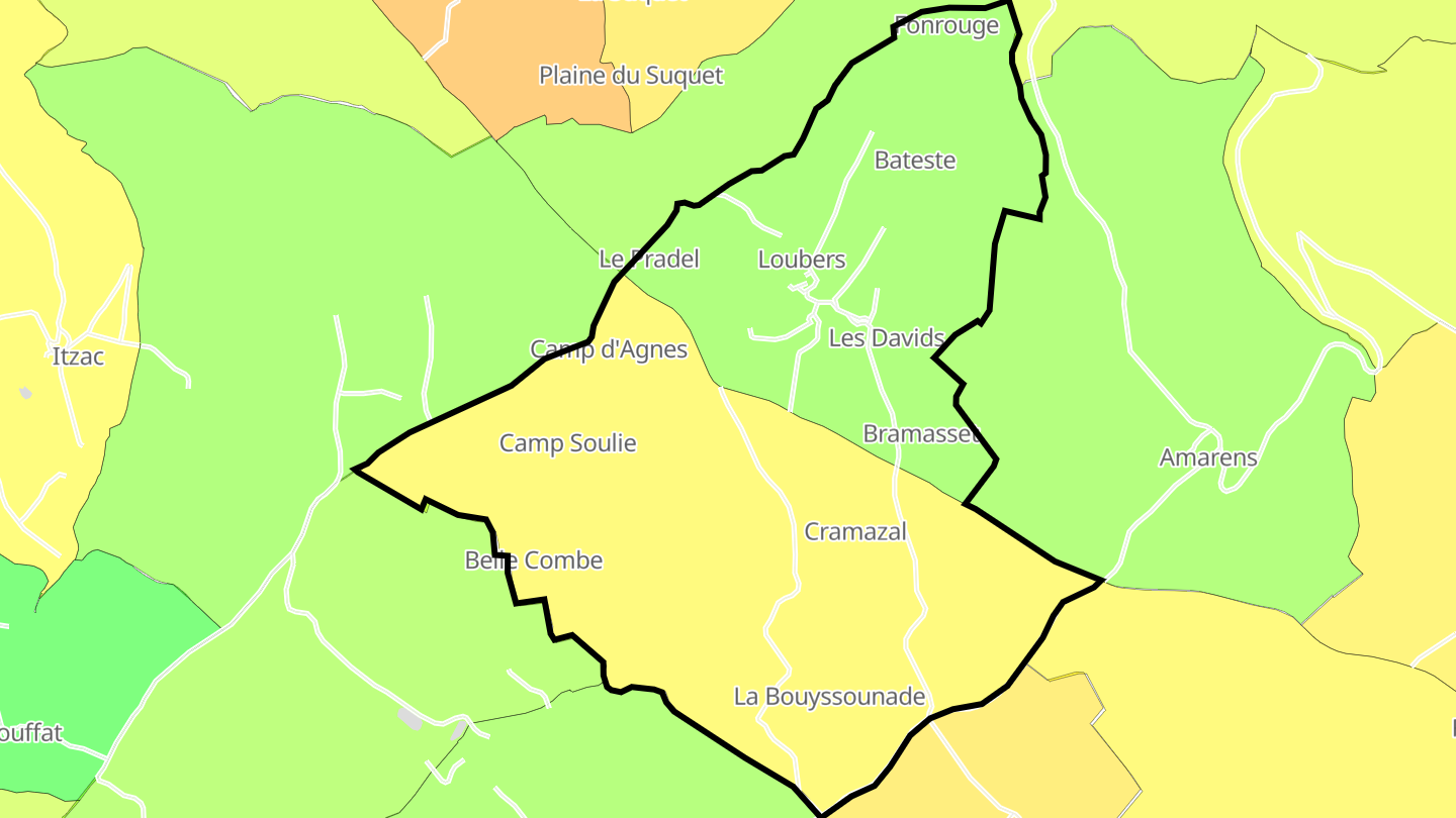 Carte des prix de l'immobilier Loubers