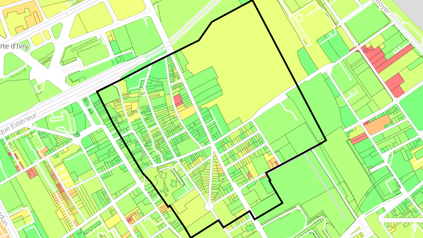 Carte des prix de l'immobilier Louis Bertrand - Mirabeau - Sémard