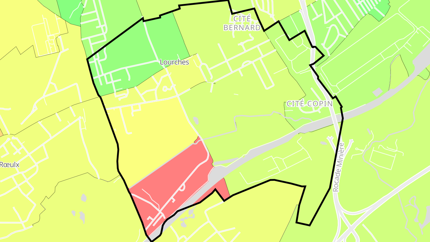 Carte des prix de l'immobilier Lourches