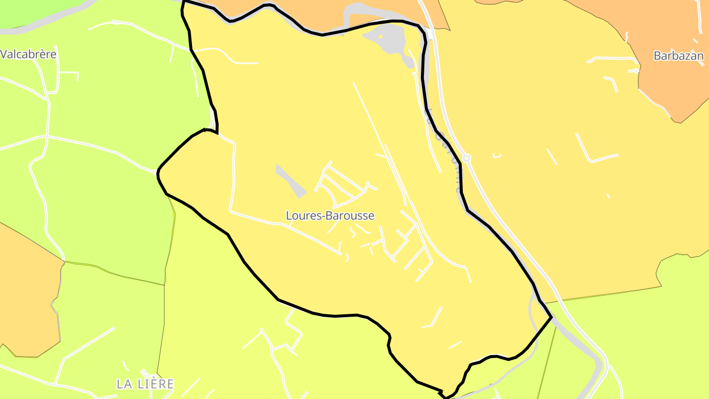 Carte des prix de l'immobilier Loures-Barousse