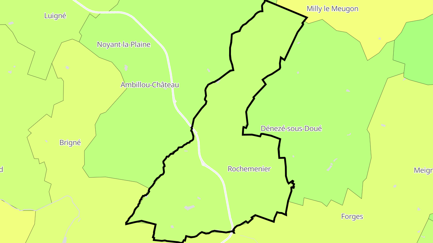 Carte des prix de l'immobilier Louresse-Rochemenier