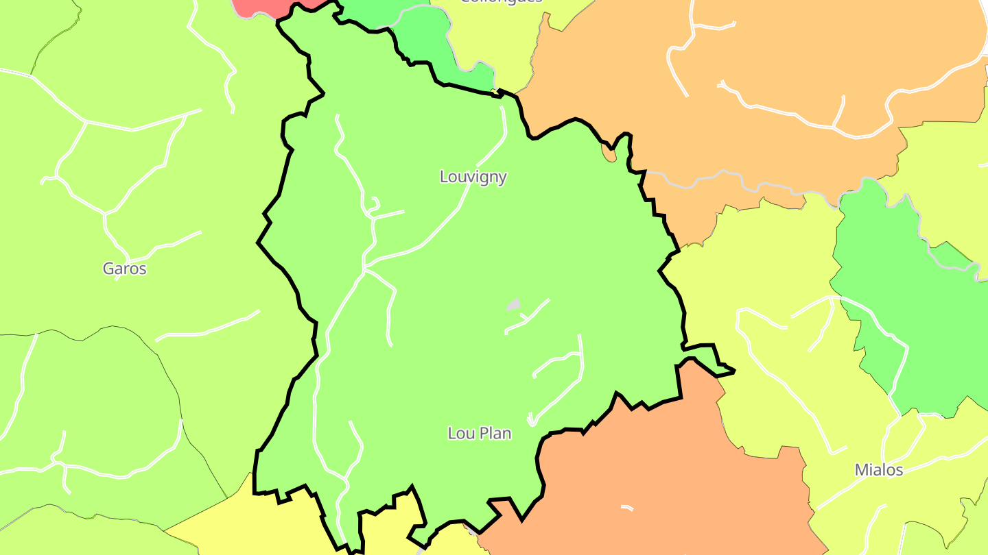 Carte des prix de l'immobilier Louvigny