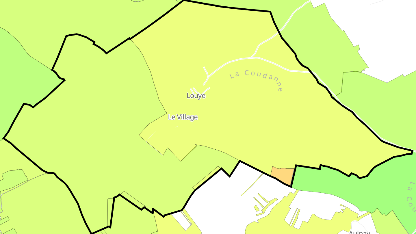 Carte des prix de l'immobilier Louye