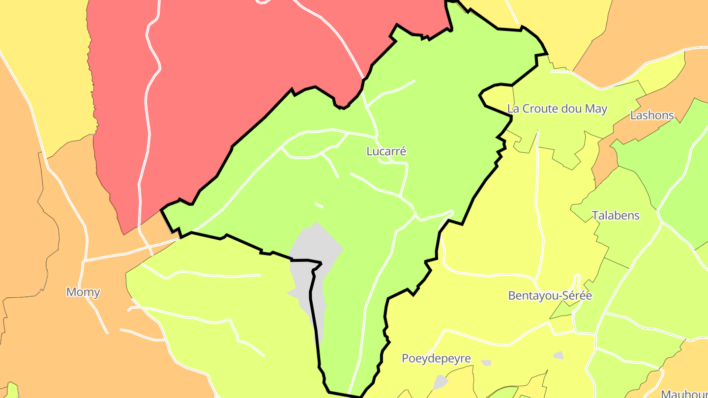 Carte des prix de l'immobilier Lucarré