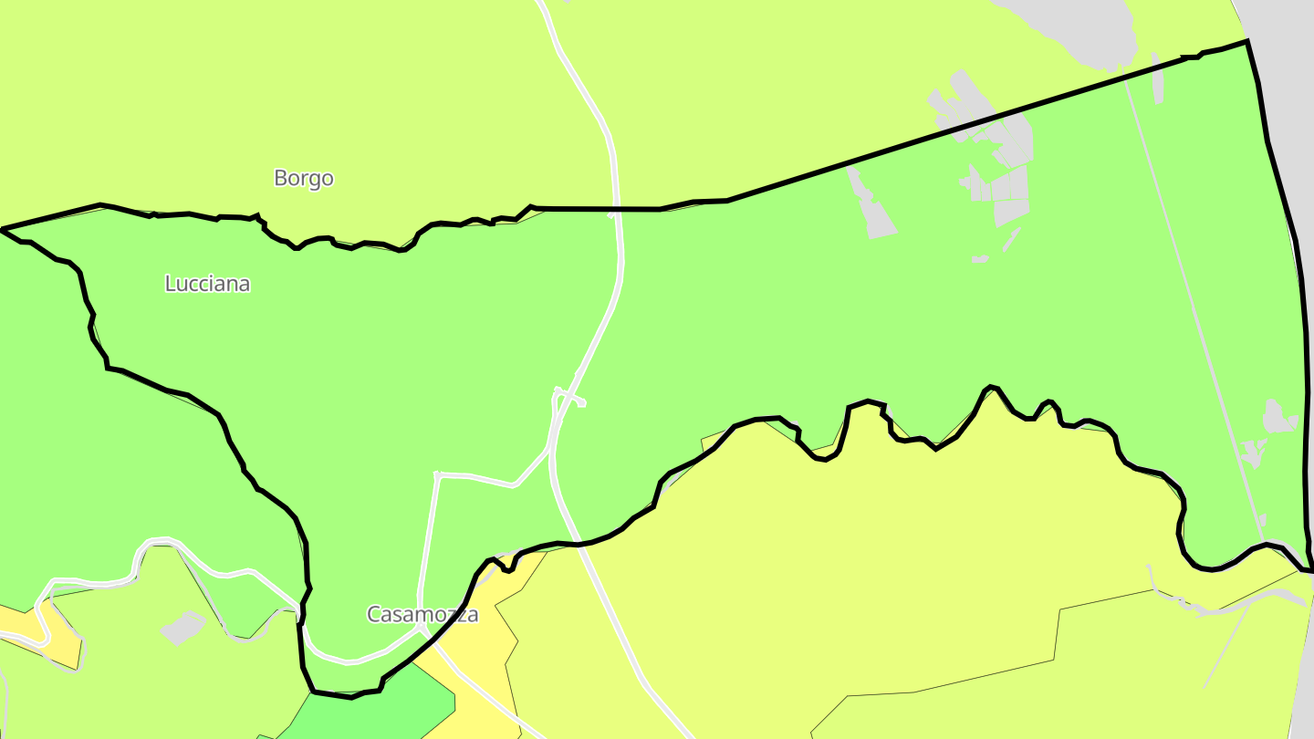 Carte des prix de l'immobilier Lucciana