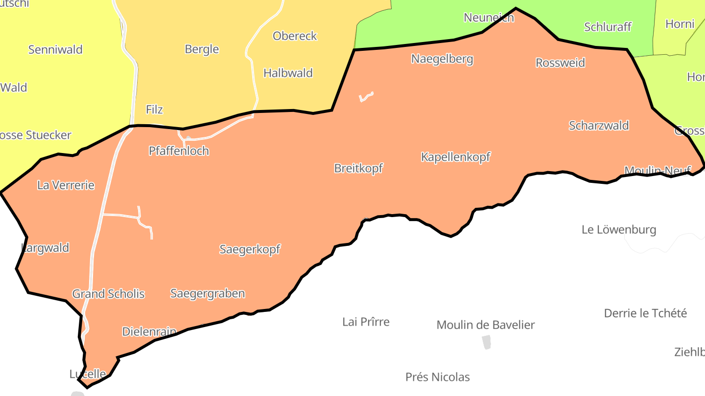 Carte des prix de l'immobilier Lucelle
