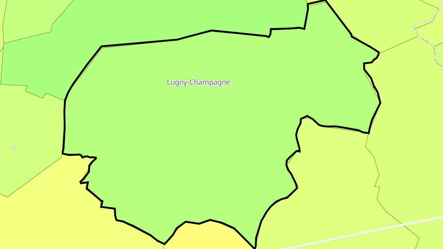 Carte des prix de l'immobilier Lugny-Champagne