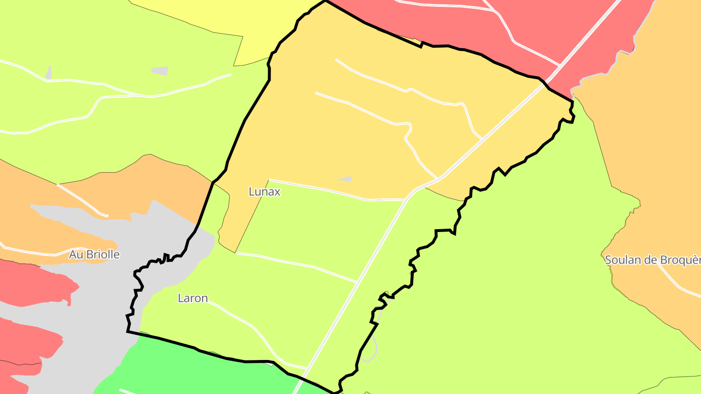 Carte des prix de l'immobilier Lunax