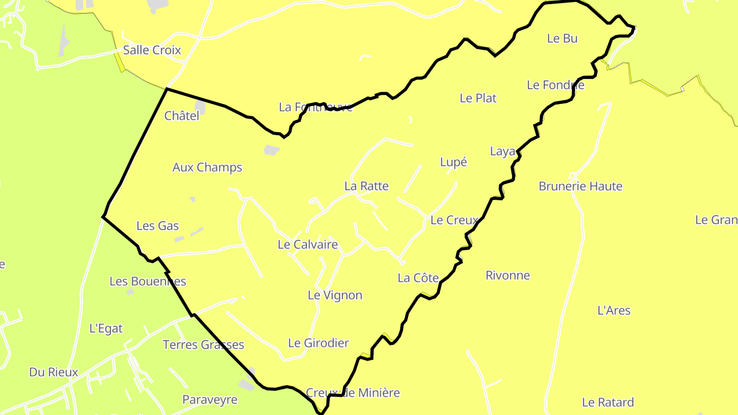 Carte des prix de l'immobilier Lupé