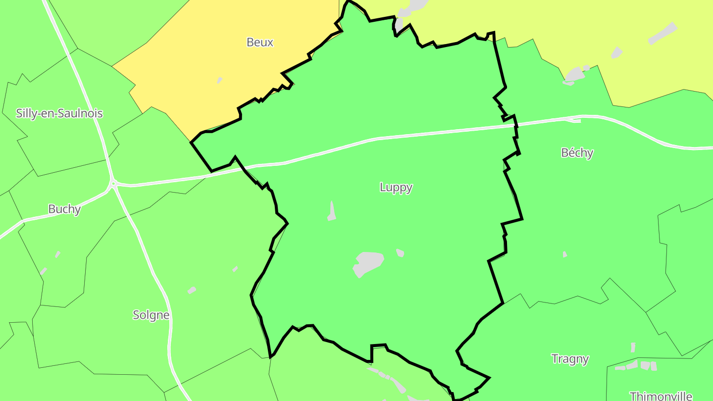 Carte des prix de l'immobilier Luppy
