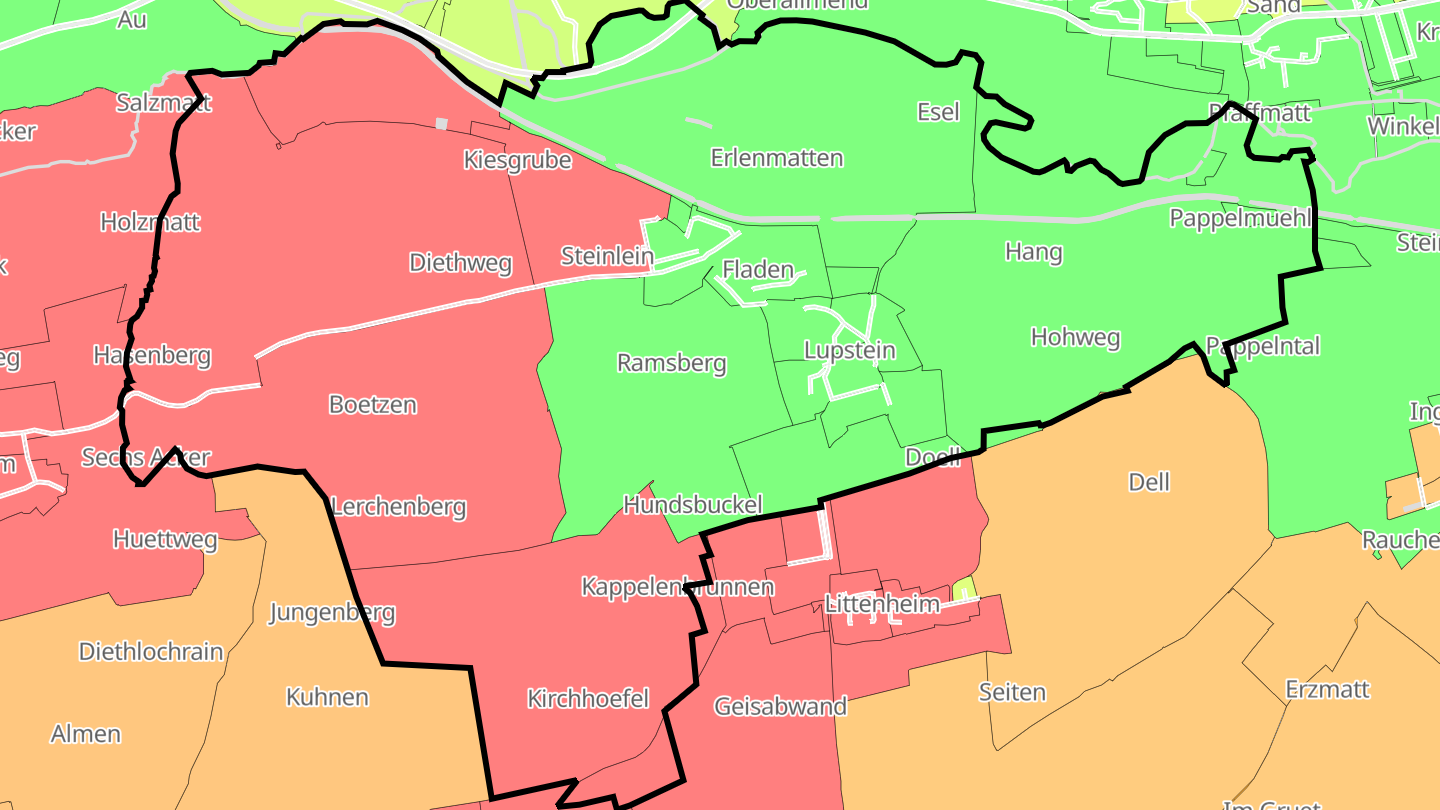 Carte des prix de l'immobilier Lupstein