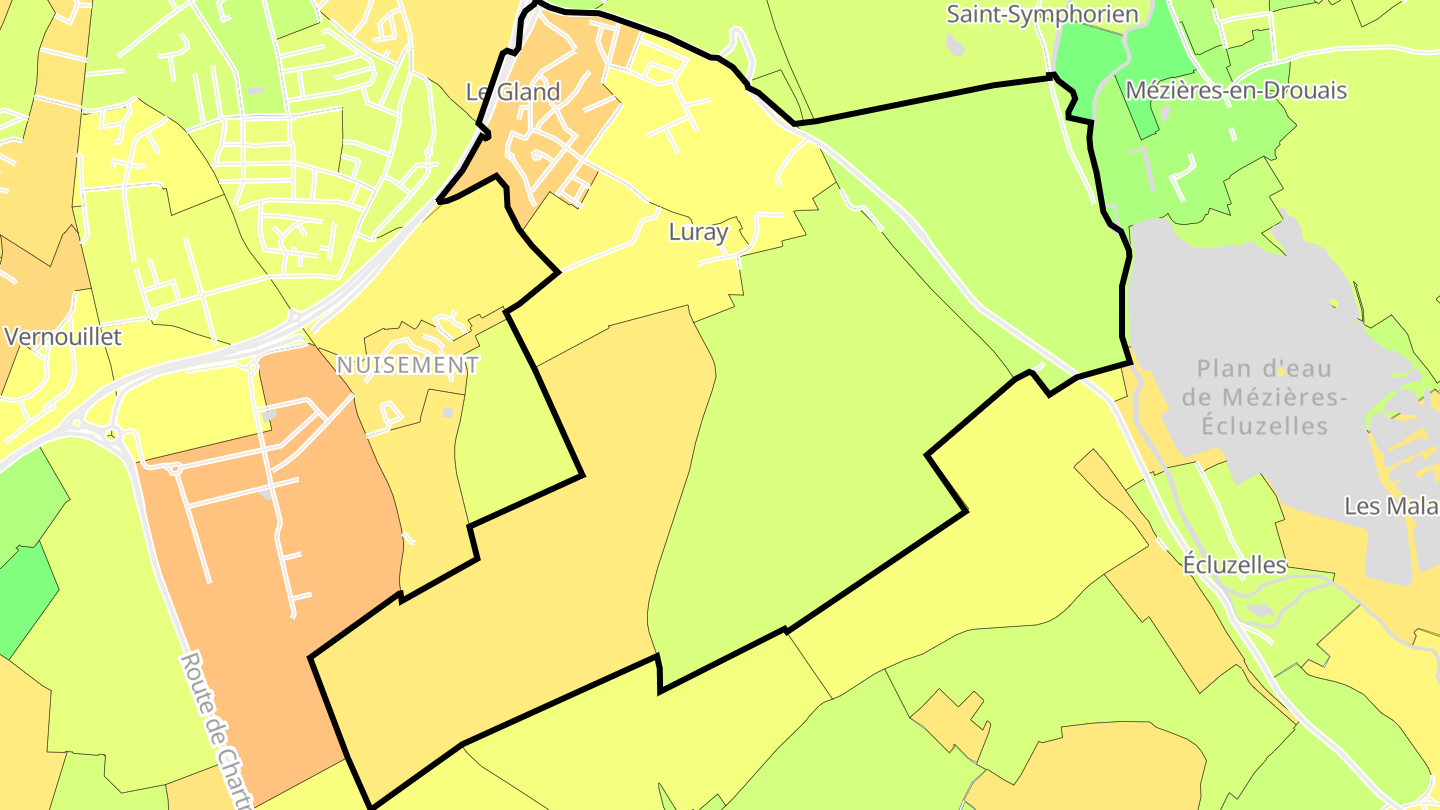 Carte des prix de l'immobilier Luray