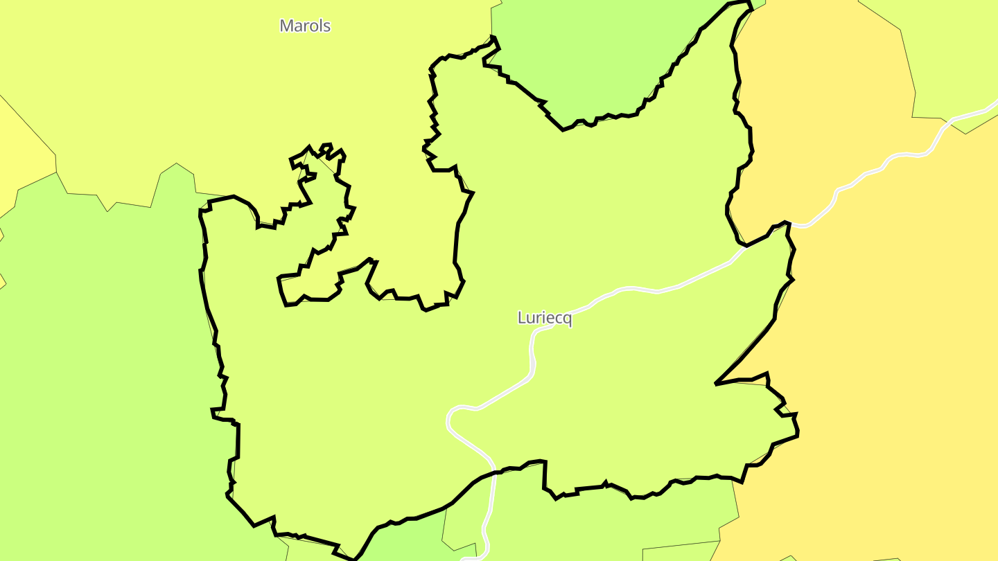 Carte des prix de l'immobilier Luriecq