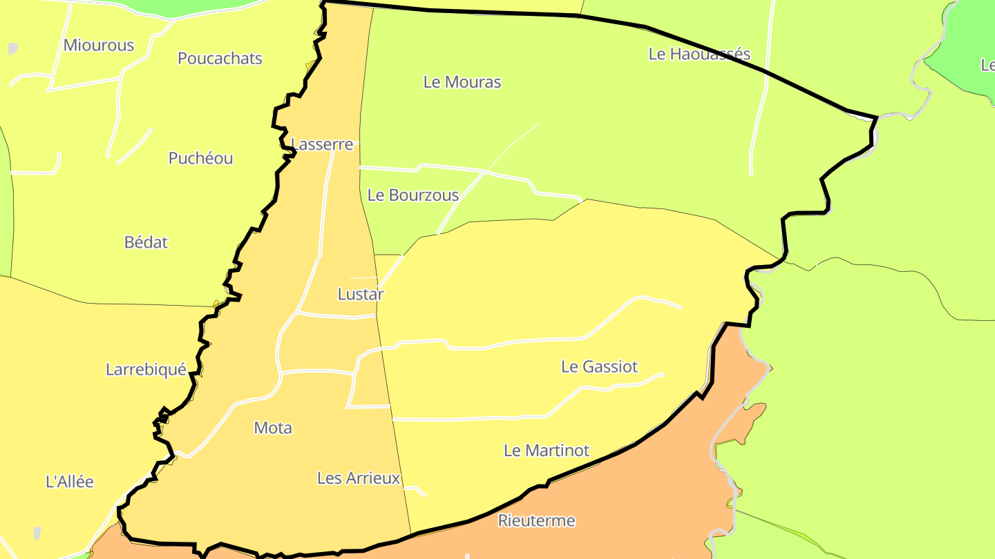 Carte des prix de l'immobilier Lustar