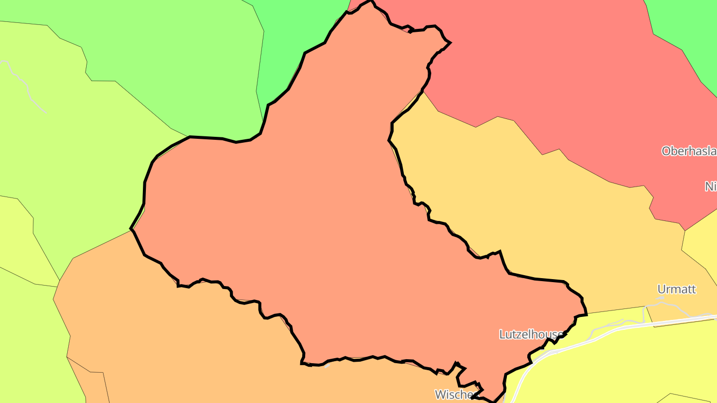 Carte des prix de l'immobilier Lutzelhouse
