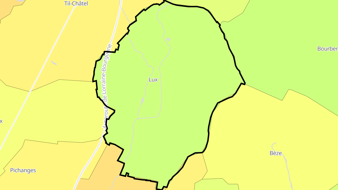 Carte des prix de l'immobilier Lux