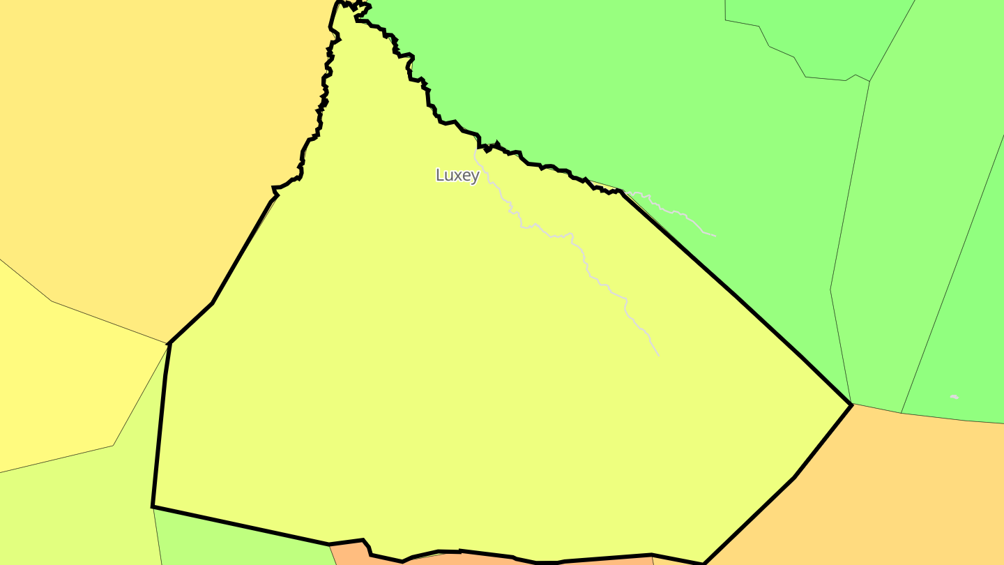 Carte des prix de l'immobilier Luxey