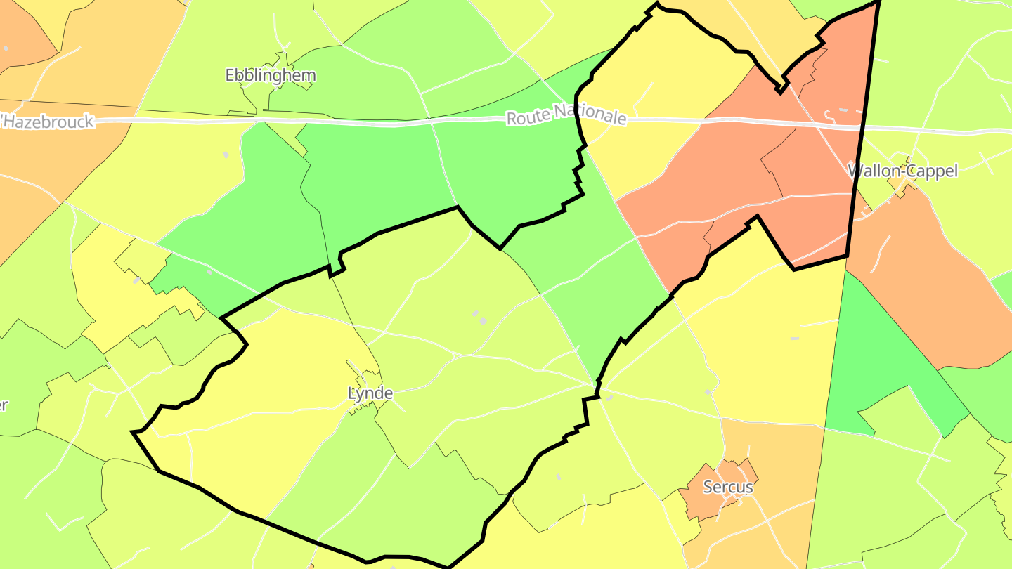 Carte des prix de l'immobilier Lynde