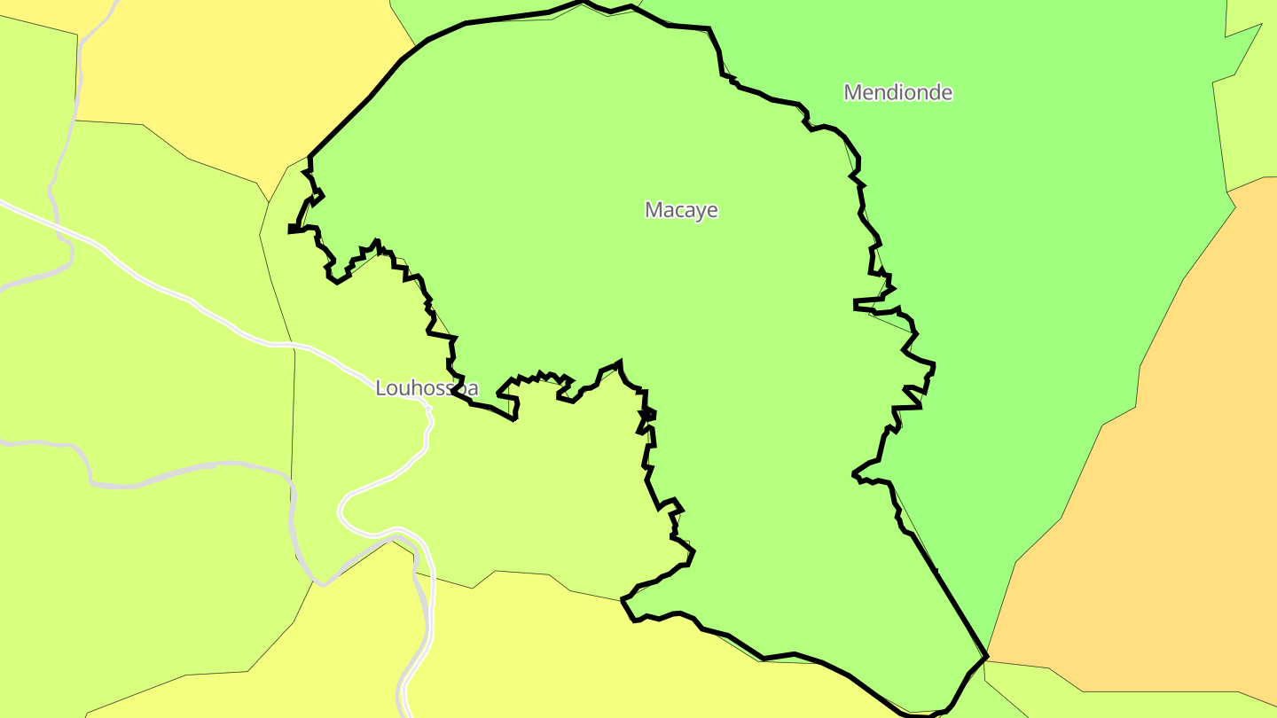 Carte des prix de l'immobilier Macaye