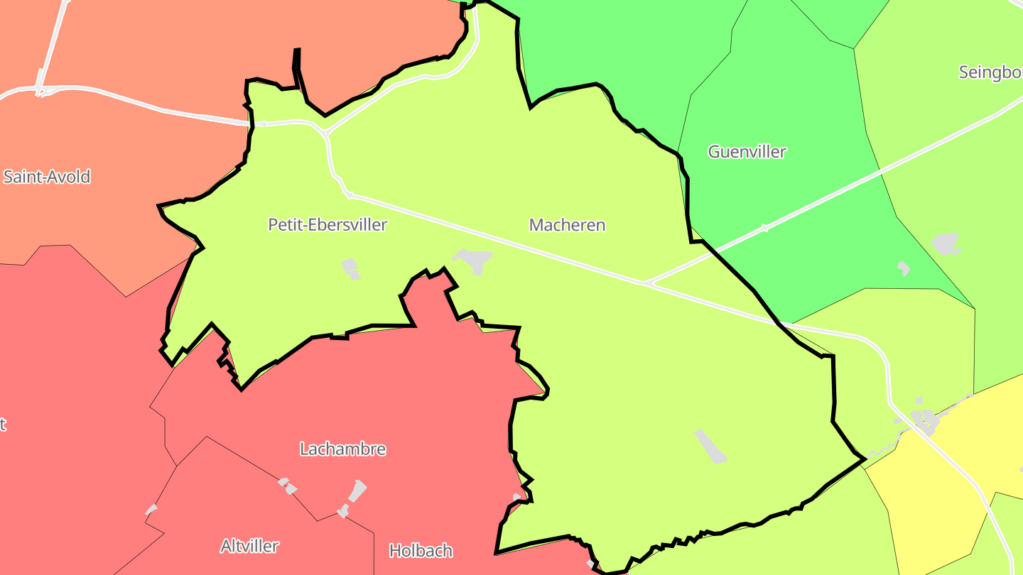 Carte des prix de l'immobilier Macheren