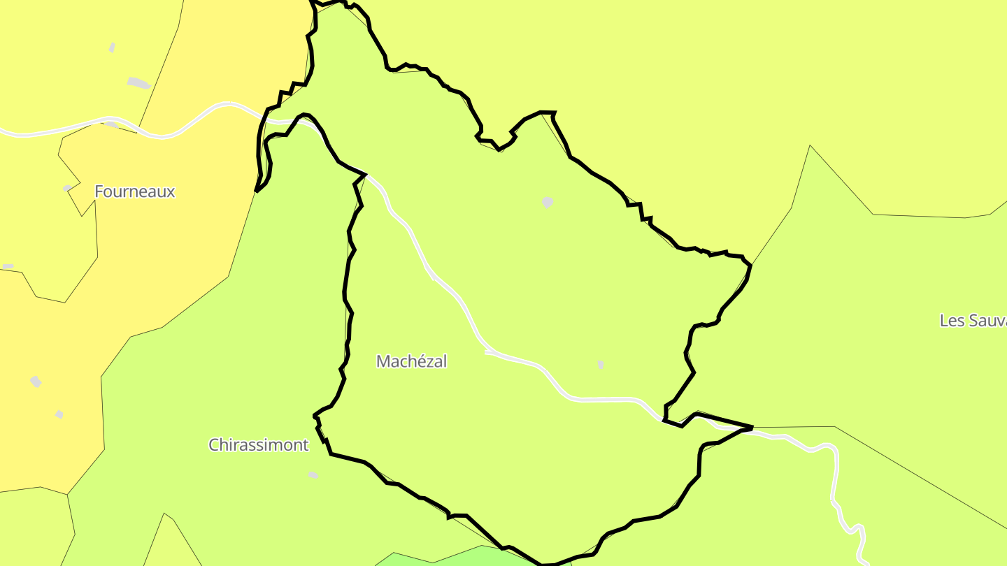 Carte des prix de l'immobilier Machézal