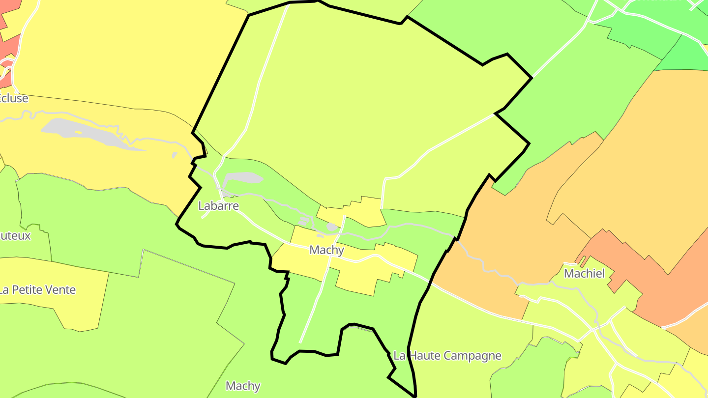 Carte des prix de l'immobilier Machy