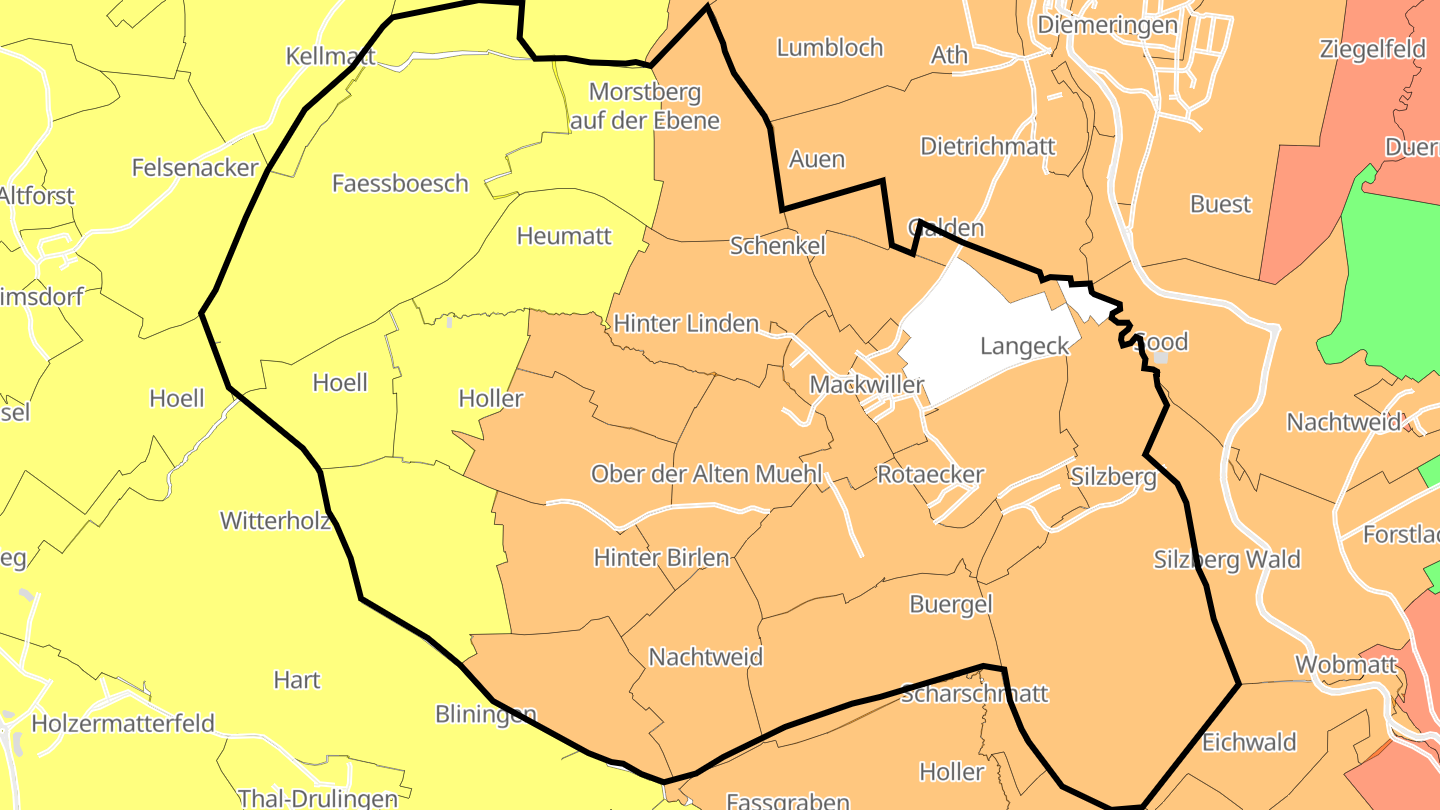 Carte des prix de l'immobilier Mackwiller