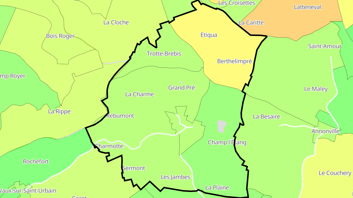 Carte des prix de l'immobilier Maconcourt