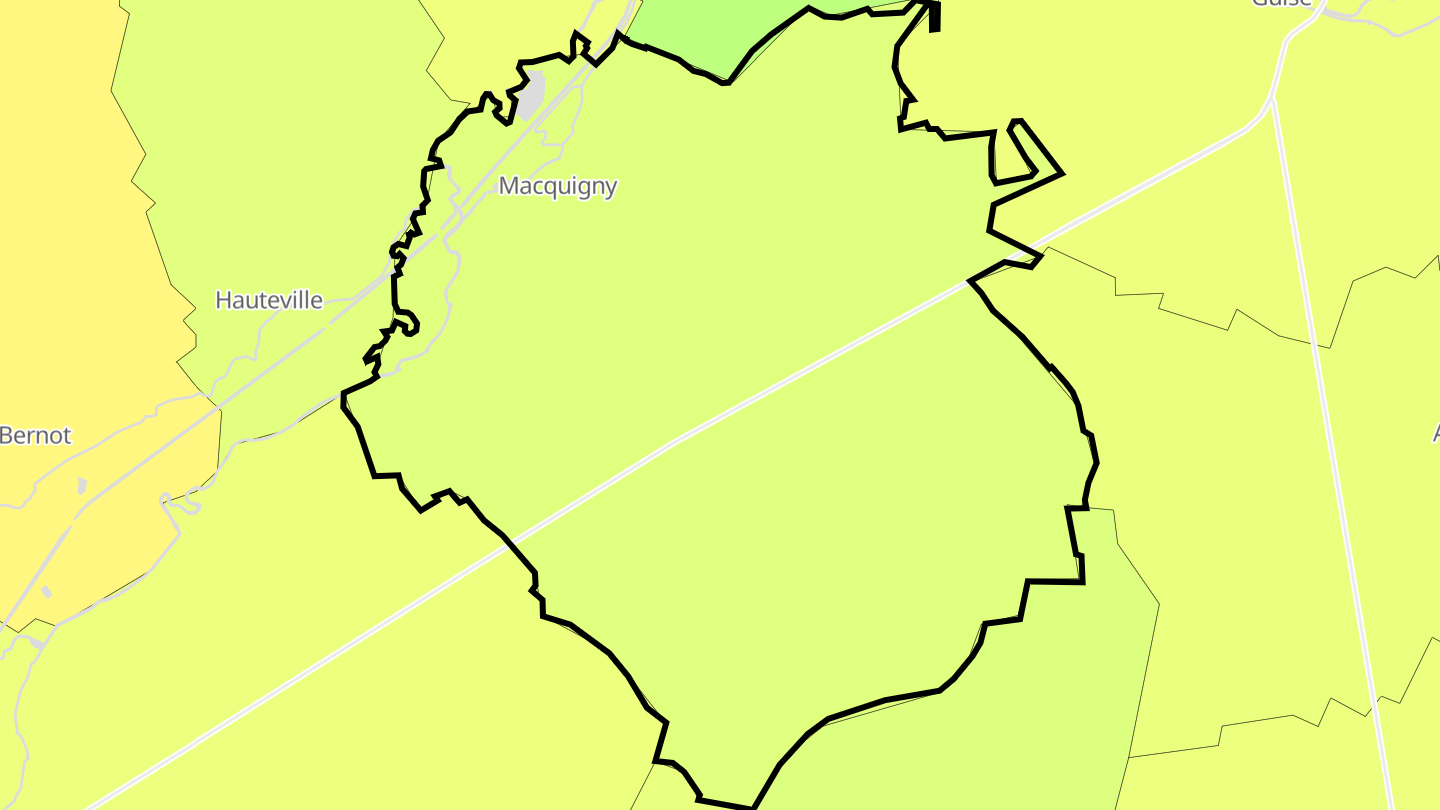 Carte des prix de l'immobilier Macquigny
