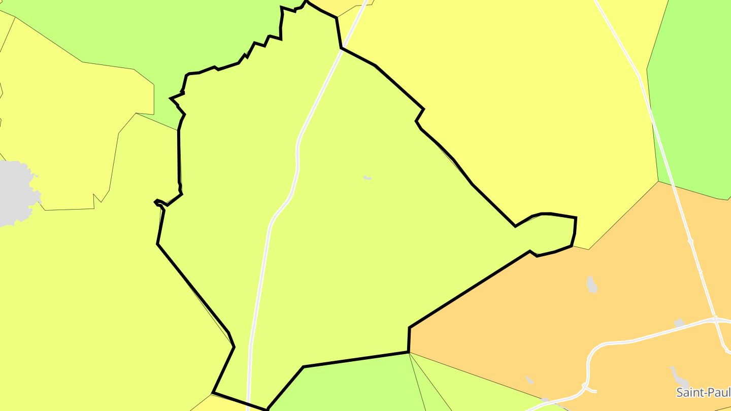 Carte des prix de l'immobilier Magescq