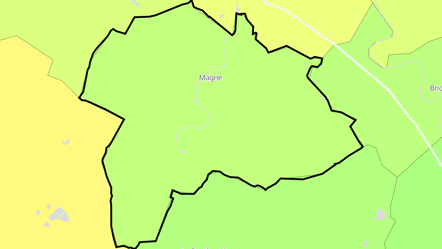 Carte des prix de l'immobilier Magné