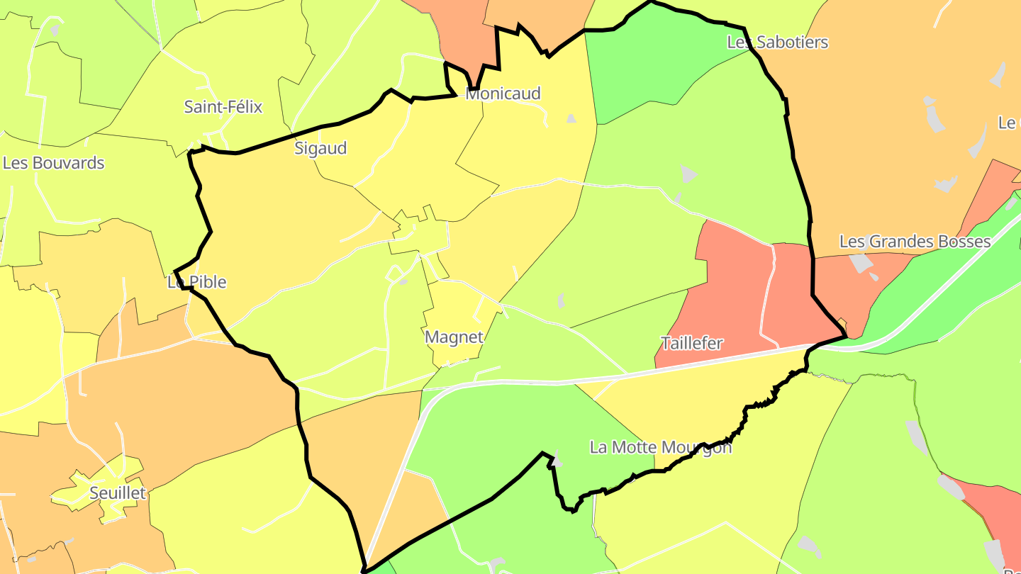 Carte des prix de l'immobilier Magnet