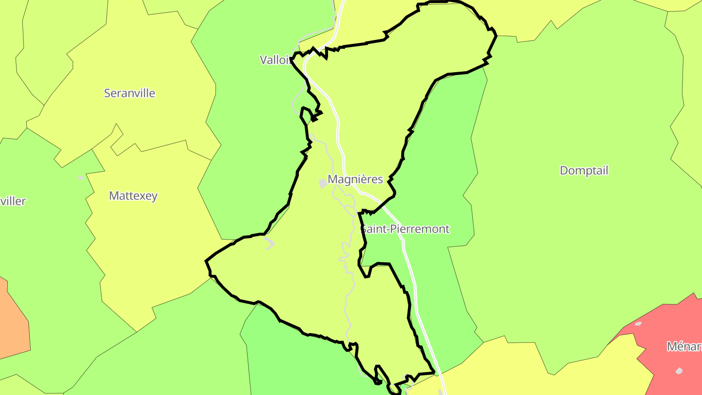 Carte des prix de l'immobilier Magnières