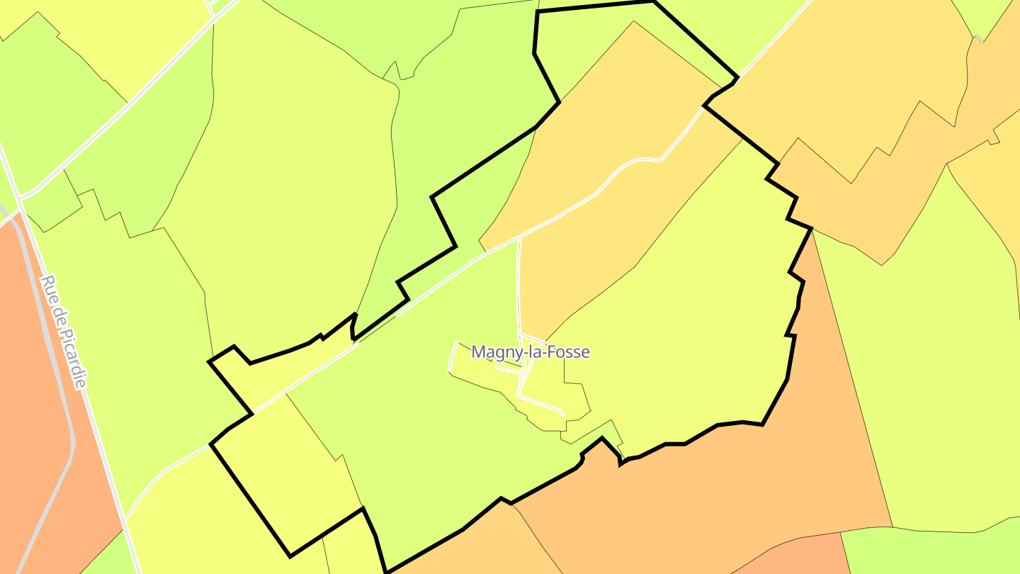 Carte des prix de l'immobilier Magny-la-Fosse