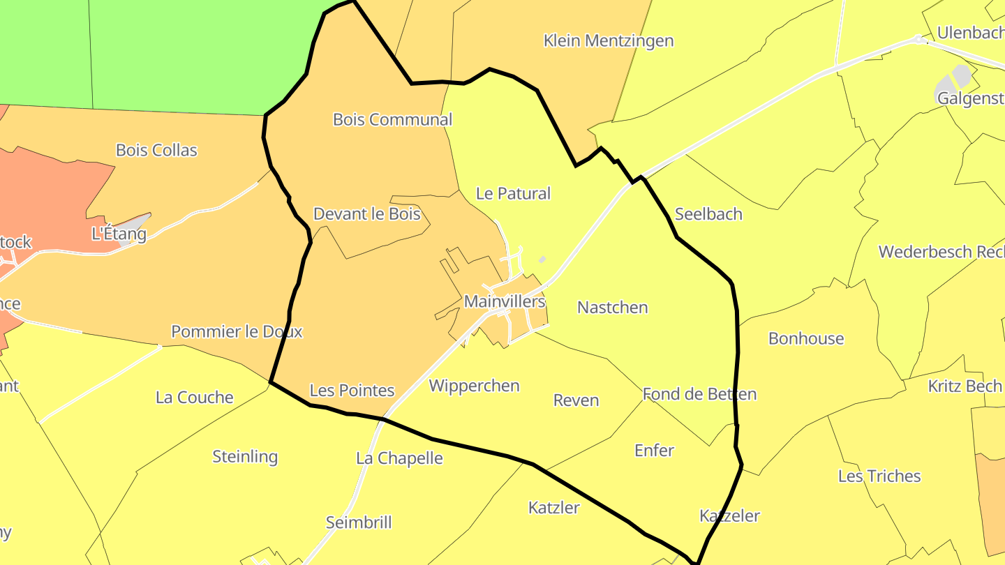 Carte des prix de l'immobilier Mainvillers