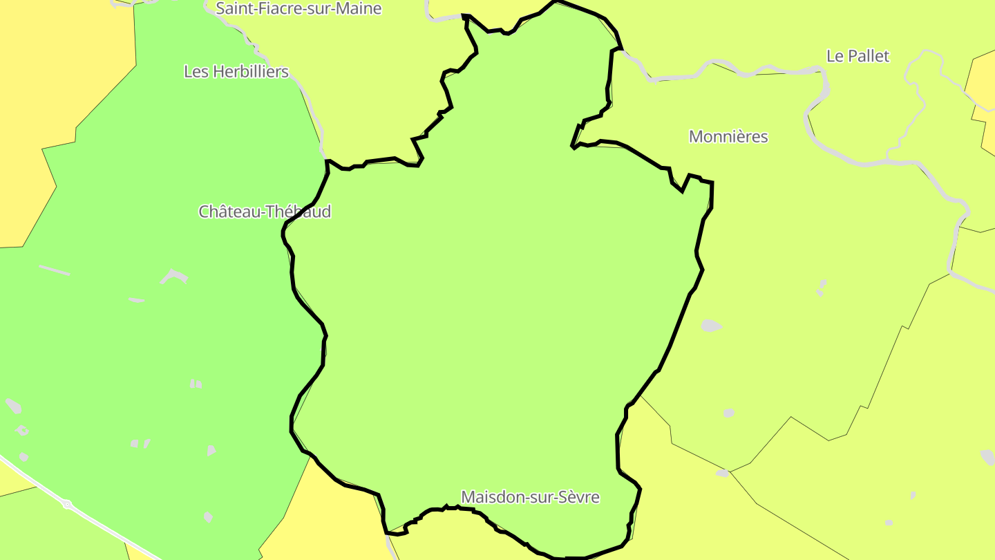 Carte des prix de l'immobilier Maisdon-sur-Sèvre