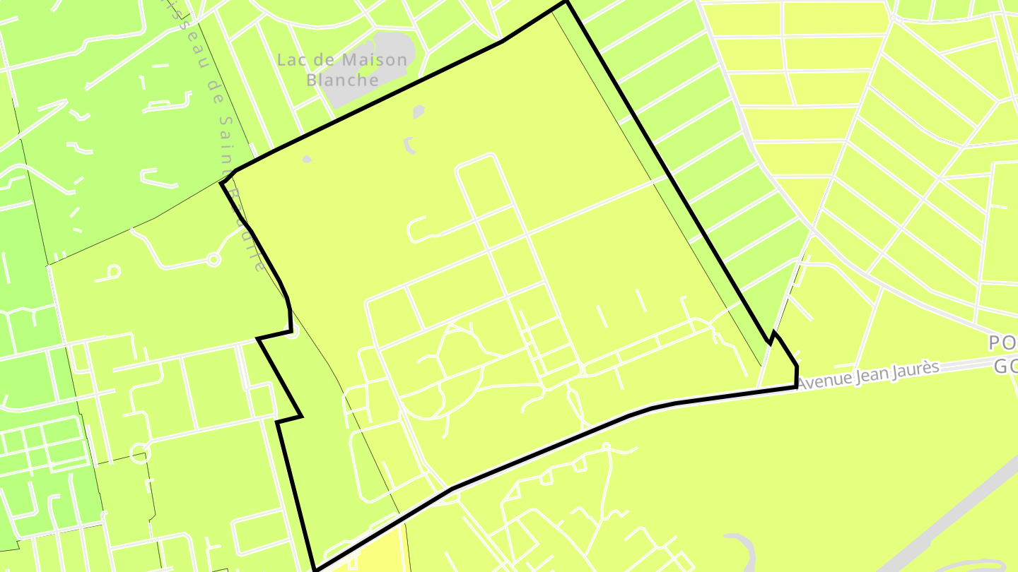 Carte des prix de l'immobilier Maison Blanche