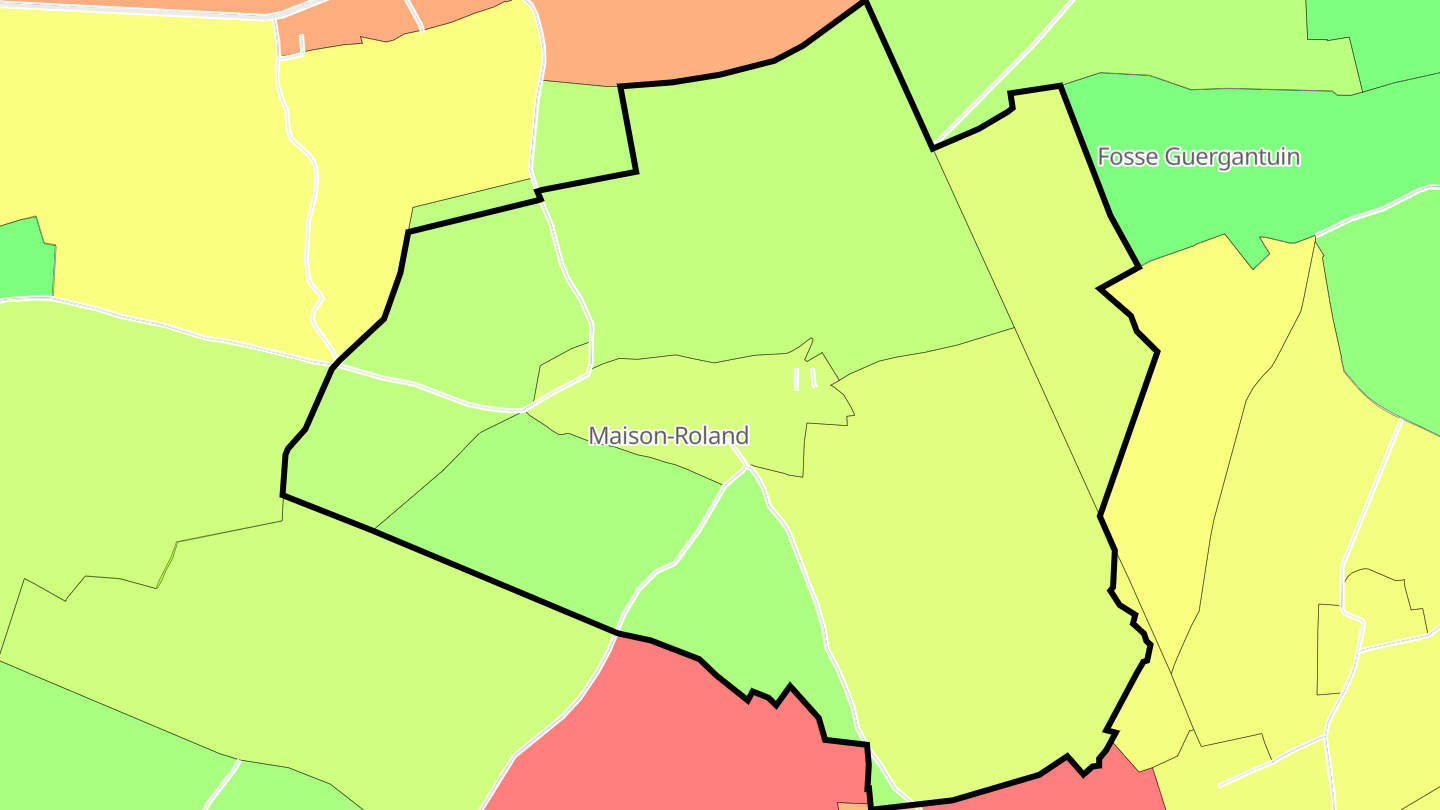 Carte des prix de l'immobilier Maison-Roland