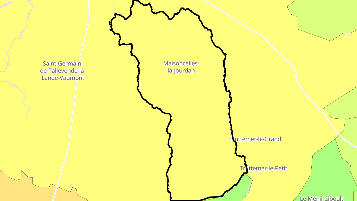 Carte des prix de l'immobilier Maisoncelles-la-Jourdan