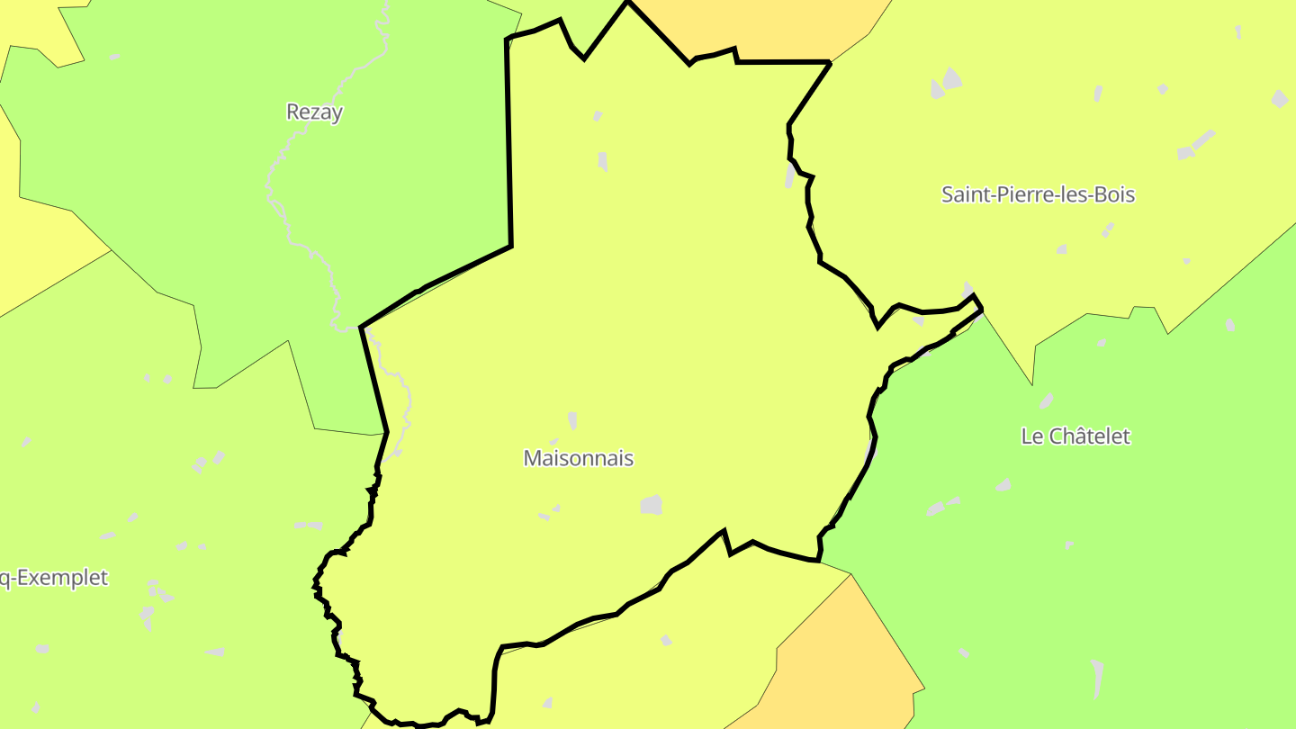 Carte des prix de l'immobilier Maisonnais