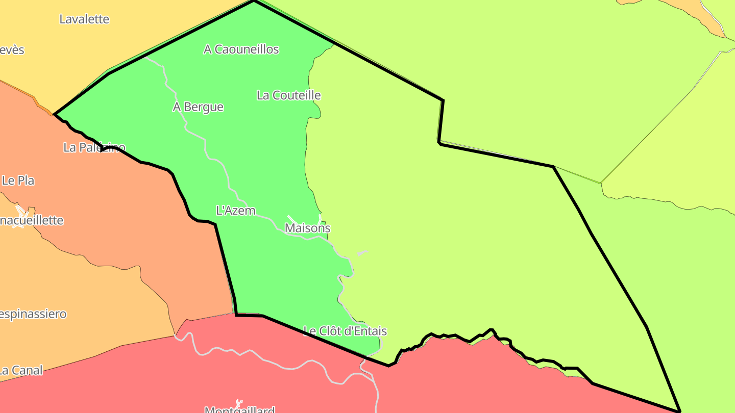 Carte des prix de l'immobilier Maisons