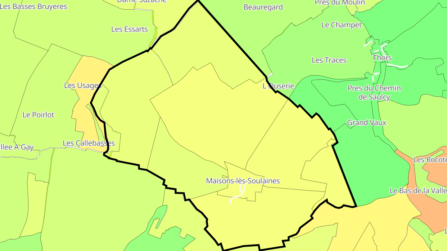 Carte des prix de l'immobilier Maisons-lès-Soulaines