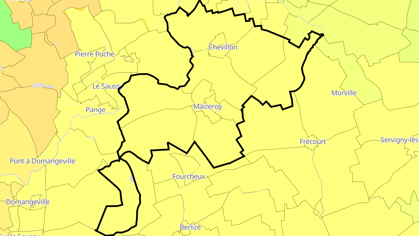 Carte des prix de l'immobilier Maizeroy