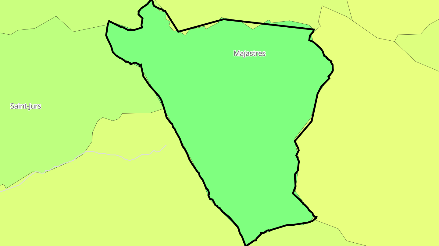 Carte des prix de l'immobilier Majastres