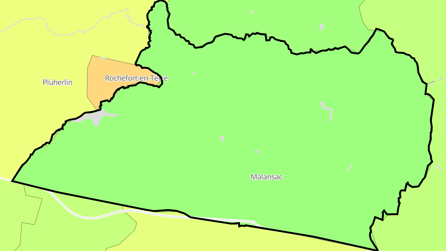 Carte des prix de l'immobilier Malansac