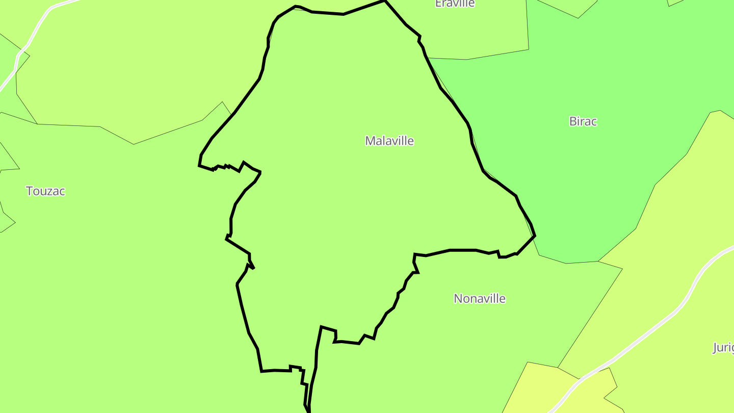 Carte des prix de l'immobilier Malaville
