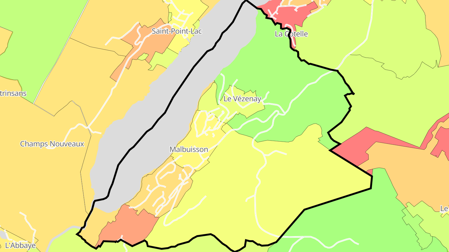 Carte des prix de l'immobilier Malbuisson